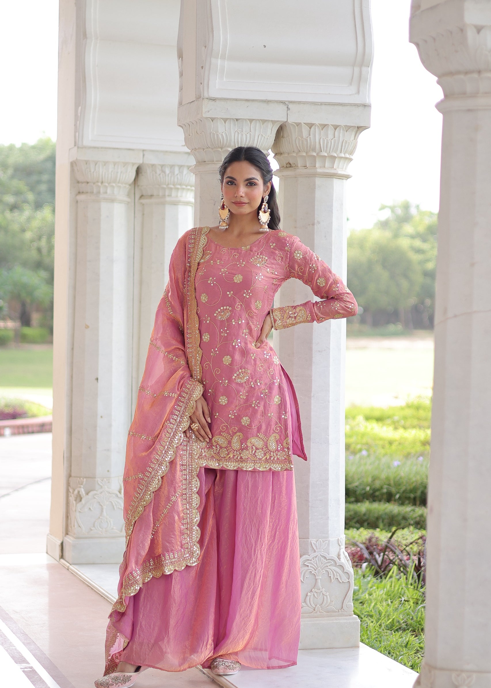 Designer Fendy Embroidered Suit