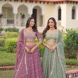 Desirable Faux Georgette Lehenga Choli