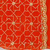 Fancy Orange Georgette Suit