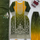 Premium Shaded Silk Suit