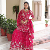 Premium Embroidered Top Sharara