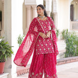 Premium Embroidered Top Sharara