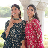 Premium Embroidered Top Sharara