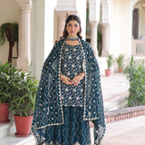 Premium Embroidered Top Sharara