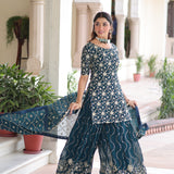 Premium Embroidered Top Sharara