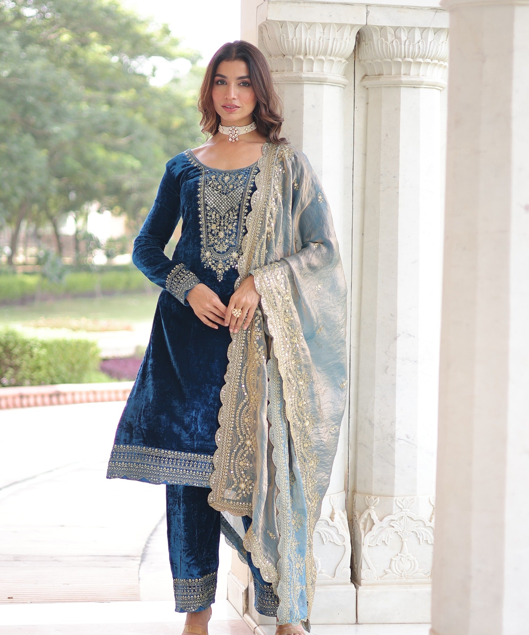 Classic Velvet Pakistani Suit