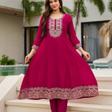 Attractive Pink Vichitra Suit