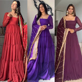 Elegant Flair Georgette Gown