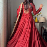 Elegant Flair Georgette Gown