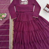 Elegant Flair Georgette Gown