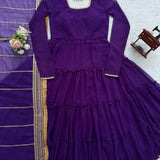 Elegant Flair Georgette Gown