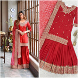 Ethnic Embroidered Top Sharara