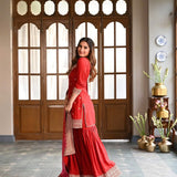 Ethnic Embroidered Top Sharara