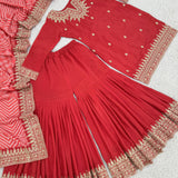 Ethnic Embroidered Top Sharara