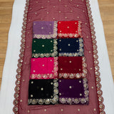 Blockbuster Mirror Work Saree