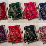 Blockbuster Mirror Work Saree