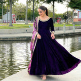 Exclusive Velvet Party Anarkali Gown