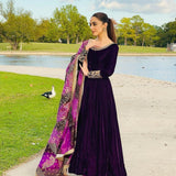 Exclusive Velvet Party Anarkali Gown