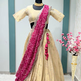 Elegant Festive Silk Lehenga
