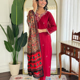 Designer Embroidered Straight Kurta