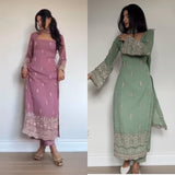 Designer Georgette Straight Suit