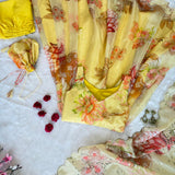 Modern Floral Print Anrkali Suit