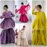 Ethnic Mirror Work Suit Set