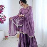 Ethnic Mirror Work Suit Set