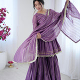 Ethnic Mirror Work Suit Set