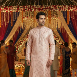 Wedding Men's Jacquard Silk Kurta