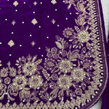 Modern Style Velvet Embroidered Suit