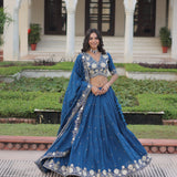 Wedding Vichitra Silk Lehenga Choli