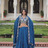 Wedding Vichitra Silk Lehenga Choli