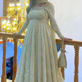 Unique Style Silk Anarkali Gown