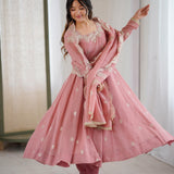 Elegant Embroidered Anarkali Gown
