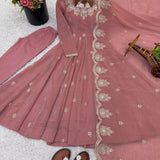 Elegant Embroidered Anarkali Gown