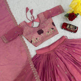 Festive Peacock Embroidered Lehenga