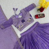 Festive Peacock Embroidered Lehenga