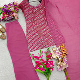 Dashing Georgette Top Plazzo