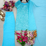 Dashing Georgette Top Plazzo