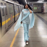 Dashing Georgette Top Plazzo