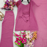 Dashing Georgette Top Plazzo