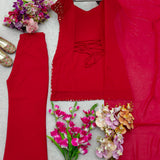 Dashing Georgette Top Plazzo