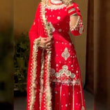 Royal Embroidered Top Plazzo Suit