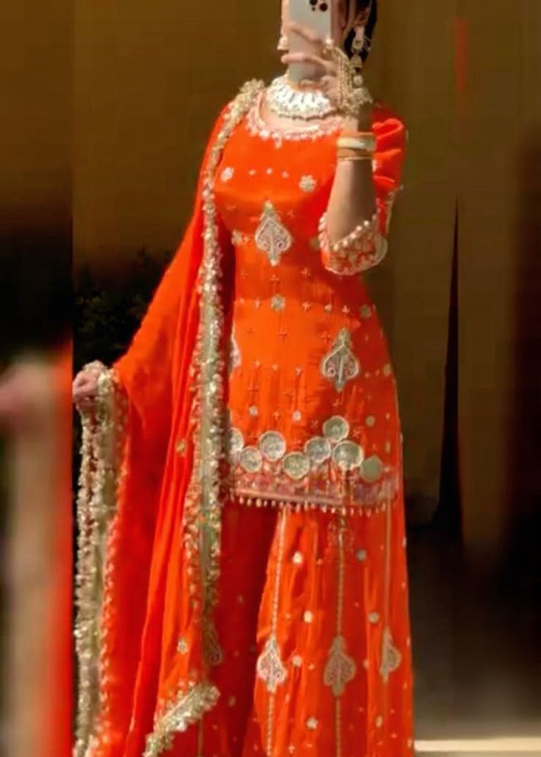 Royal Embroidered Top Plazzo Suit