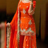 Royal Embroidered Top Plazzo Suit