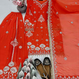 Royal Embroidered Top Plazzo Suit