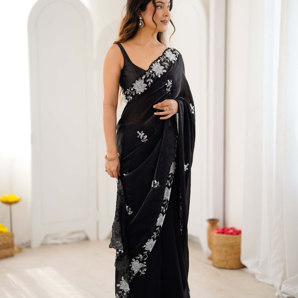 Garima Festive Fendy Satin Saree