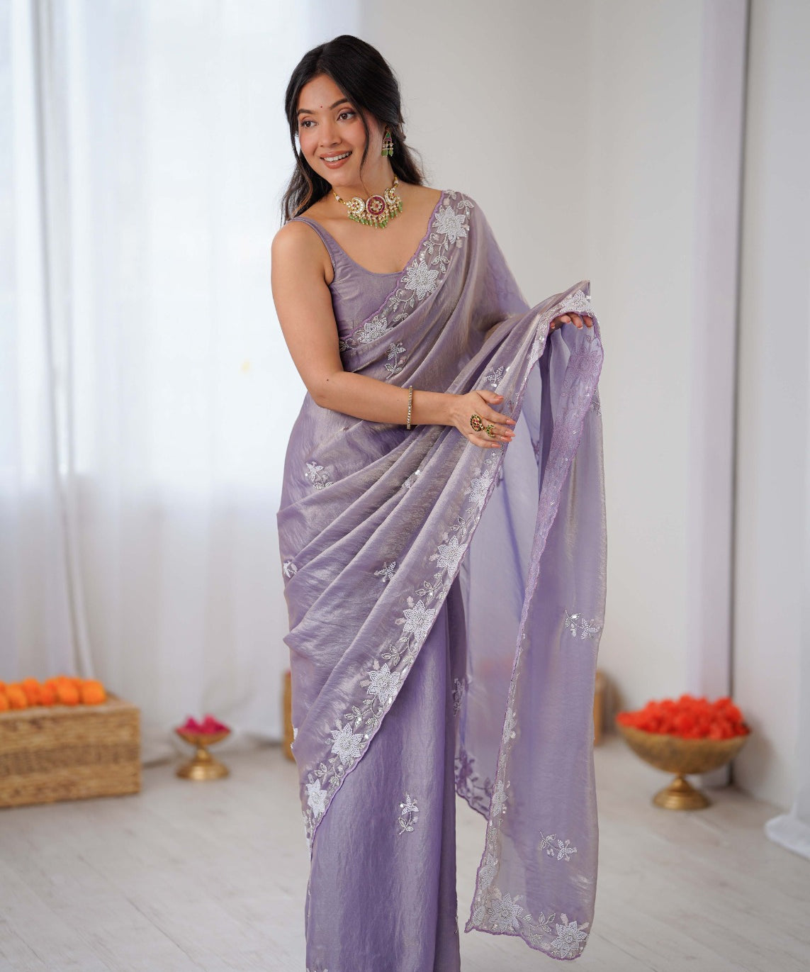 Garima Festive Fendy Satin Saree
