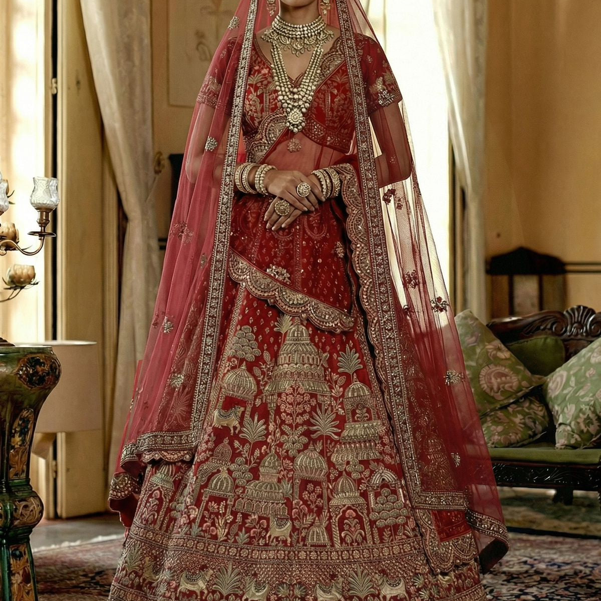 Royal Wedding Embroidered Lehenga